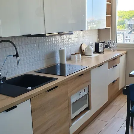 公寓 Apartament Z Widokiem Na Morze 格丁尼亚